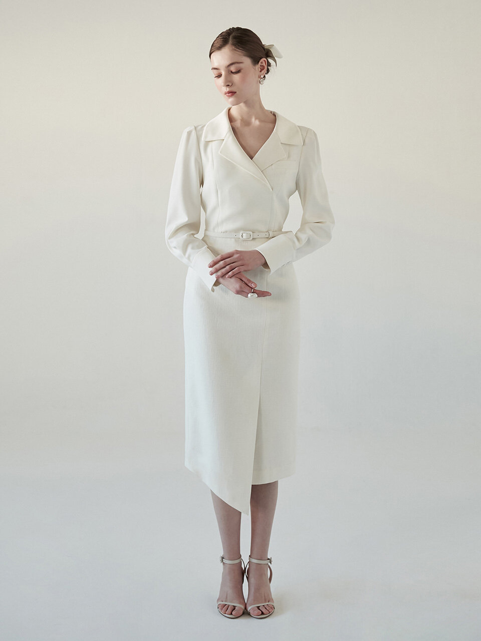 BAU by Bride And You ELIZABETH Notched Collar Pencil Dress