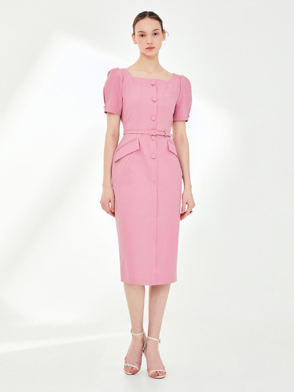 BAU by Bride And You EMILY Square Neck H-Line Dress