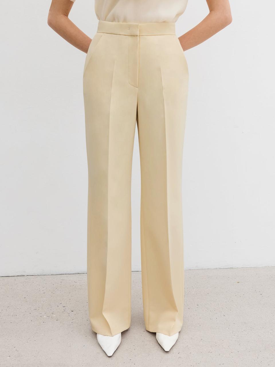 BAU by Bride And You LUX Semi wide straight trousers [Buttery Yellow]