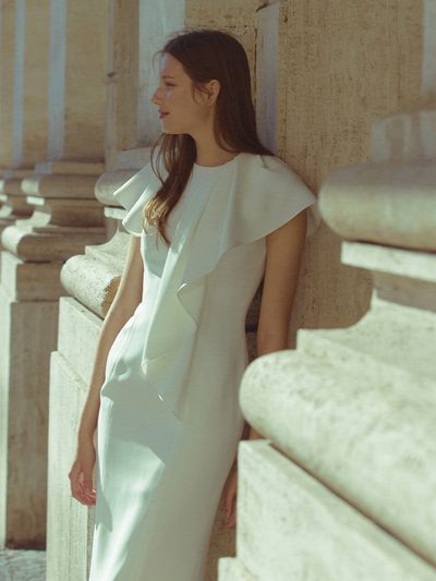 BAU by Bride And You Reighlee Ruffle Sleeveless H-line Long Dress