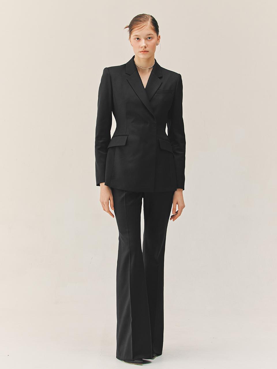 BAU by Bride And You [SET]TRINITY Tailored Blazer + VASHTI Bootcut Trousers (Black)