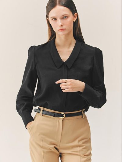 BAU by Bride And You Sloane Italy Leather Belt_Black