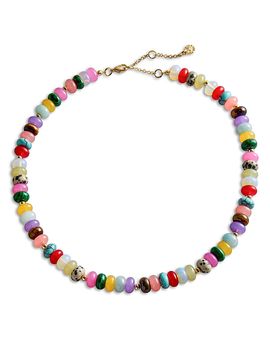 Baublebar Baublebar Aaliyah Multi Gemstone Beaded Collar Necklace, 17-20