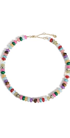 BaubleBar BaubleBar Aaliyah Semi-Precious Beaded Necklace Multi One