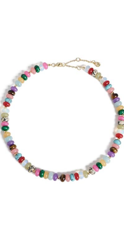 BaubleBar BaubleBar Aaliyah Semi-Precious Beaded Necklace Multi One