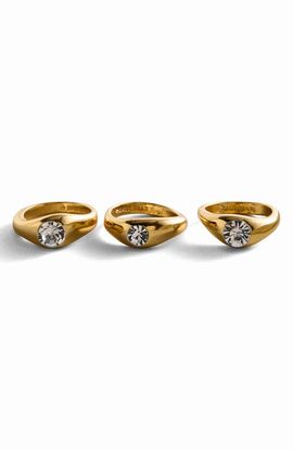 BaubleBar BaubleBar Abigail Set of 3 Rings
