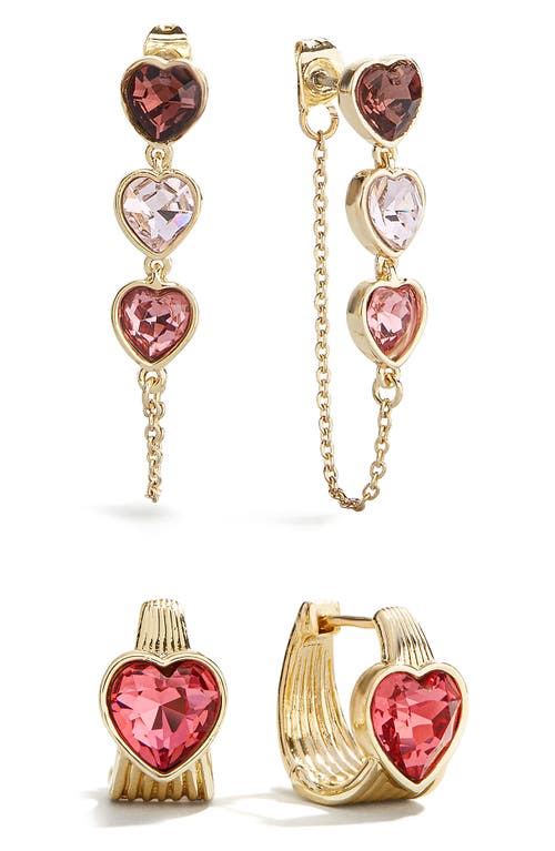 BaubleBar BaubleBar Alexandra Set of 2 Hoop & Front/Back Earrings