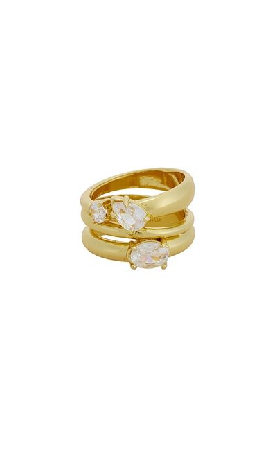 BaubleBar BaubleBar Angela Gold Ring Set