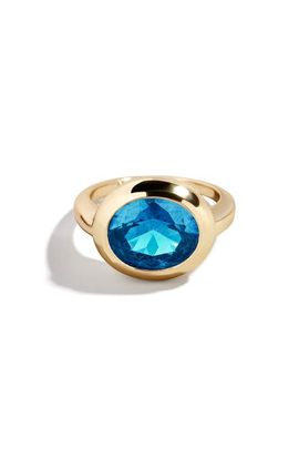BaubleBar BaubleBar Birthstone Oval Cubic Zirconia Ring