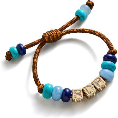 BaubleBar BaubleBar Block Letter Semi-Precious Bead Cord Bracelet
