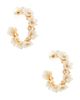 BaubleBar BaubleBar Bridal Floral Hoop Earrings - 1