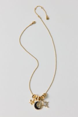 BaubleBar BaubleBar Cressida Celestial Charm Necklace in Gold, Women's at Urban Outfitters
