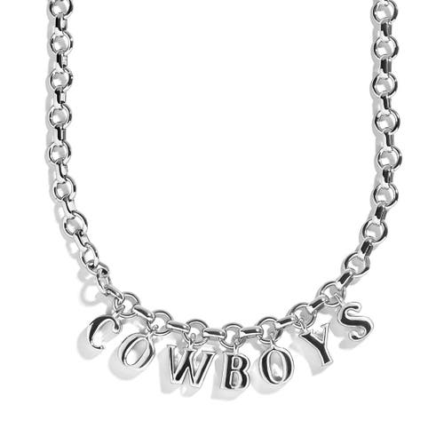 BaubleBar BaubleBar Dallas Cowboys Wordmark Charm Necklace