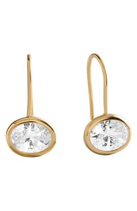 BaubleBar BaubleBar Fallon 8mm Bezel Drop Earrings