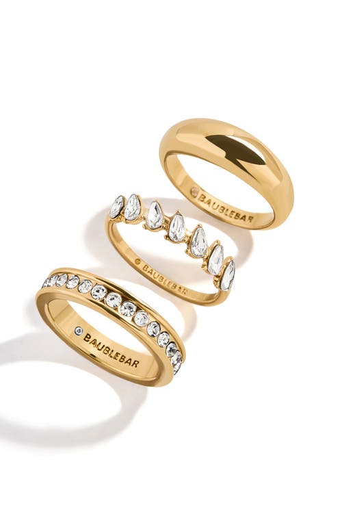 BaubleBar BaubleBar Greta Set of 3 Waterproof Ring Set