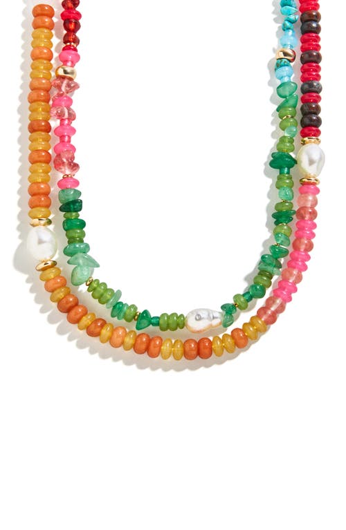 BaubleBar BaubleBar Harper Semiprecious Stone Layered Necklace