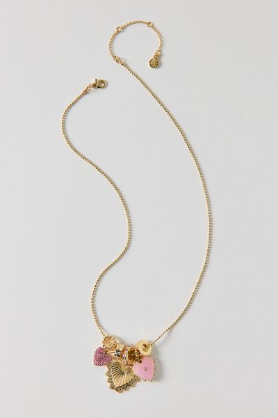 BaubleBar BaubleBar Heart Charm Necklace in Gold, Women's at Urban Outfitters
