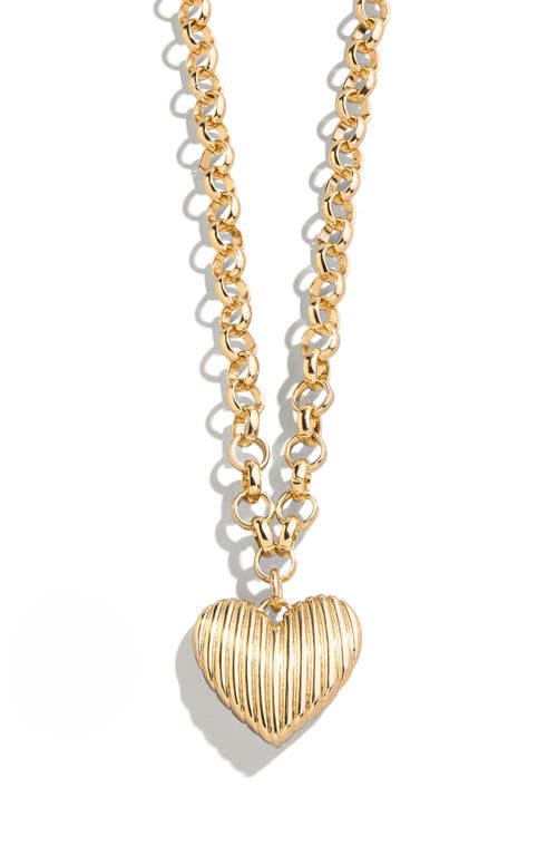 BaubleBar BaubleBar Heart of Gold Pendant Necklace 
