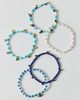 BaubleBar BaubleBar Indya Evil Eye Layered Bracelets Set in Turquoise, Women's at Urban Outfitters - 1