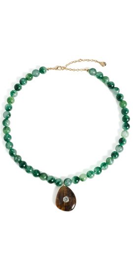 BaubleBar BaubleBar Jamie Semi-Precious Beaded Necklace Green One