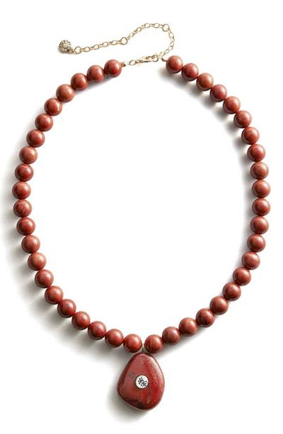 BaubleBar BaubleBar Jamie Semi-Precious Beaded Pendant Necklace