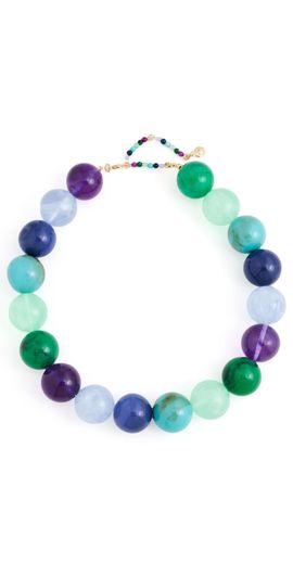 BaubleBar BaubleBar Jane Beaded Necklace Blue One