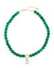 BaubleBar BaubleBar Janette Beaded Ring Necklace Dark Green One - 5