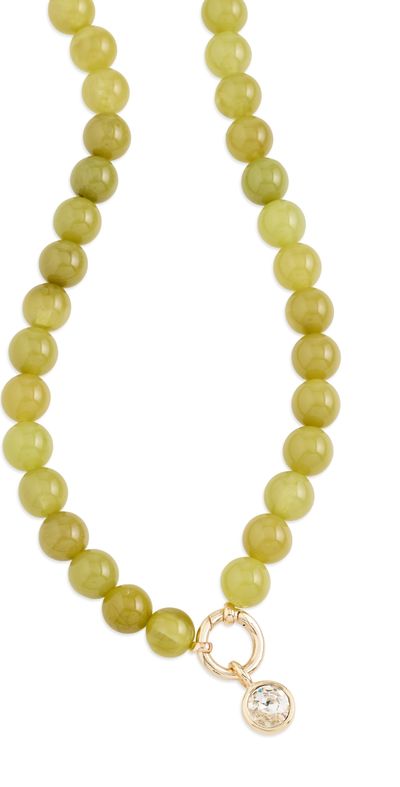 BaubleBar BaubleBar Janette Beaded Ring Necklace Green One