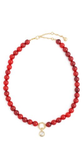 BaubleBar BaubleBar Janette Beaded Ring Necklace Red One