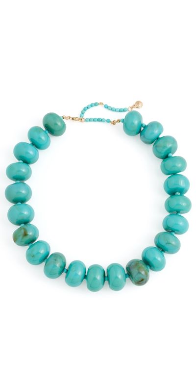 BaubleBar BaubleBar Joan Semi-Precious Necklace Turquoise One