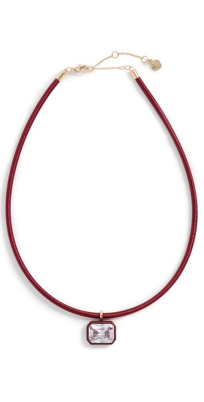 BaubleBar BaubleBar Lindsey Crystal Collar Necklace Red One