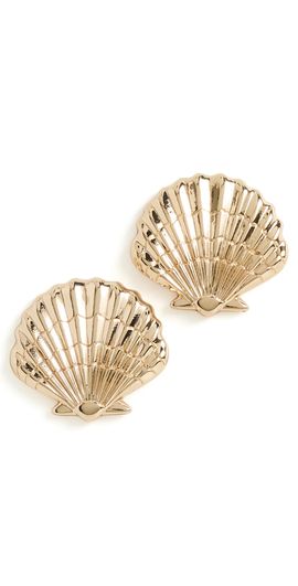 BaubleBar BaubleBar Marina Gold Seashell Earrings Gold One