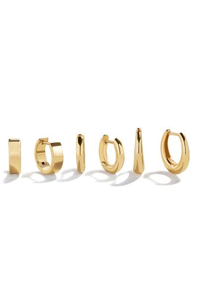 BaubleBar BaubleBar Maris Set of 3 Water Resistant Hoop Earrings