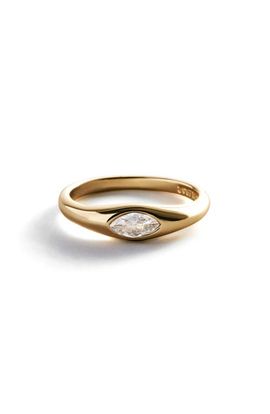 BaubleBar BaubleBar Niecy Marquise Cubic Zirconia Pinky Ring