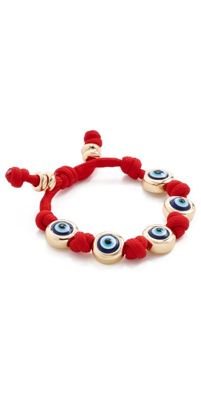 BaubleBar BaubleBar Open Evil Eye Bracelet Red One
