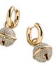 Baublebar Baublebar Pave Crystal Drop Huggie Hoop Earrings - 3