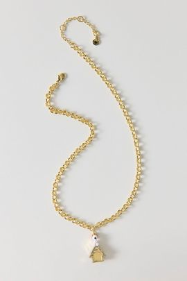 BaubleBar BaubleBar Peanuts Snoopy Flying Ace Doghouse Pendant in Gold, Women's at Urban Outfitters