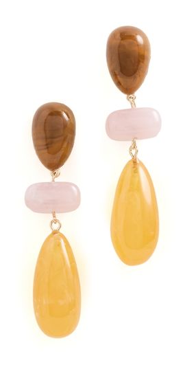 BaubleBar BaubleBar Phoebe Resin Drop Earrings Multi One