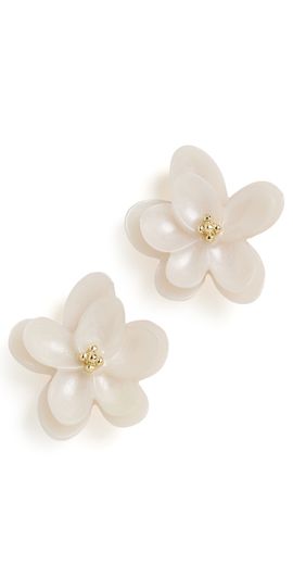 BaubleBar BaubleBar Rachel Flower Stud Earrings White One