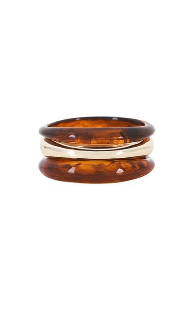 BaubleBar BaubleBar Raven Resin Bangle Set