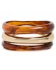 BaubleBar BaubleBar Raven Resin Bangle Set Gold One - 1
