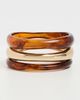 BaubleBar BaubleBar Raven Resin Bangle Set Gold One - 2