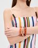 BaubleBar BaubleBar Raven Resin Bangle Set Gold One - 3
