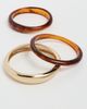 BaubleBar BaubleBar Raven Resin Bangle Set Gold One - 4
