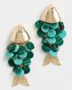 BaubleBar BaubleBar Ripple Effect Fish Earrings Green One - 2