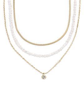 Baublebar Baublebar Rue Mixed Chain Necklaces, Set of 3