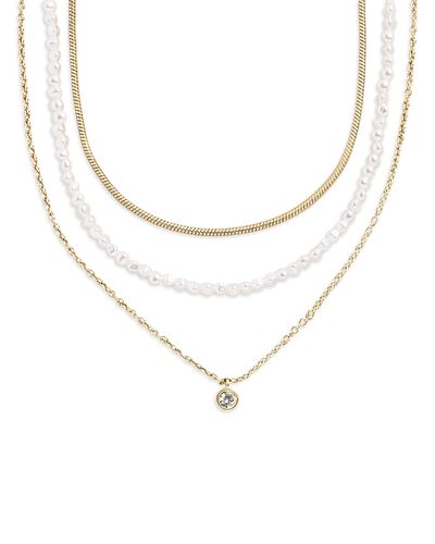 Baublebar Baublebar Rue Mixed Chain Necklaces, Set of 3
