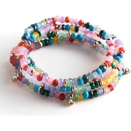BaubleBar BaubleBar Set of 5 Beaded Stretch Bracelets
