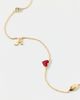 BaubleBar BaubleBar University of Alabama Spaced Charm Necklace in Red, Women's at Urban Outfitters - 1