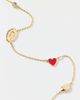 BaubleBar BaubleBar University Of Georgia Spaced Charm Necklace in Red, Women's at Urban Outfitters - 1